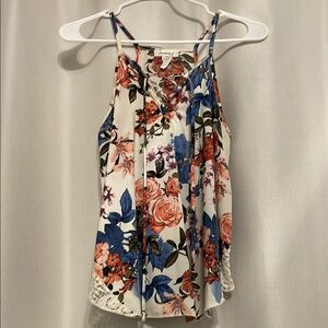 January 7 Floral Sleeveless Top - Multicolor size small